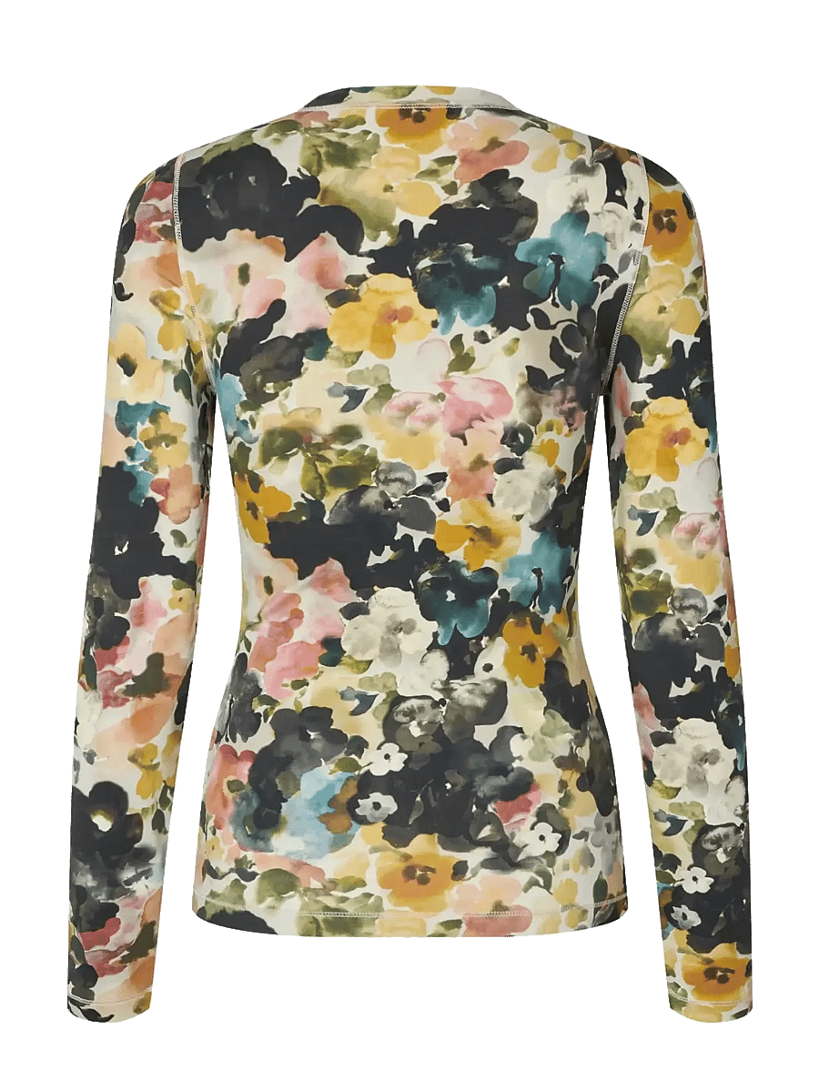 STINE GOYA - 2542 Heavy Stocking Jersey, Elastic - langärmlige tops - echoes in flowers - 2