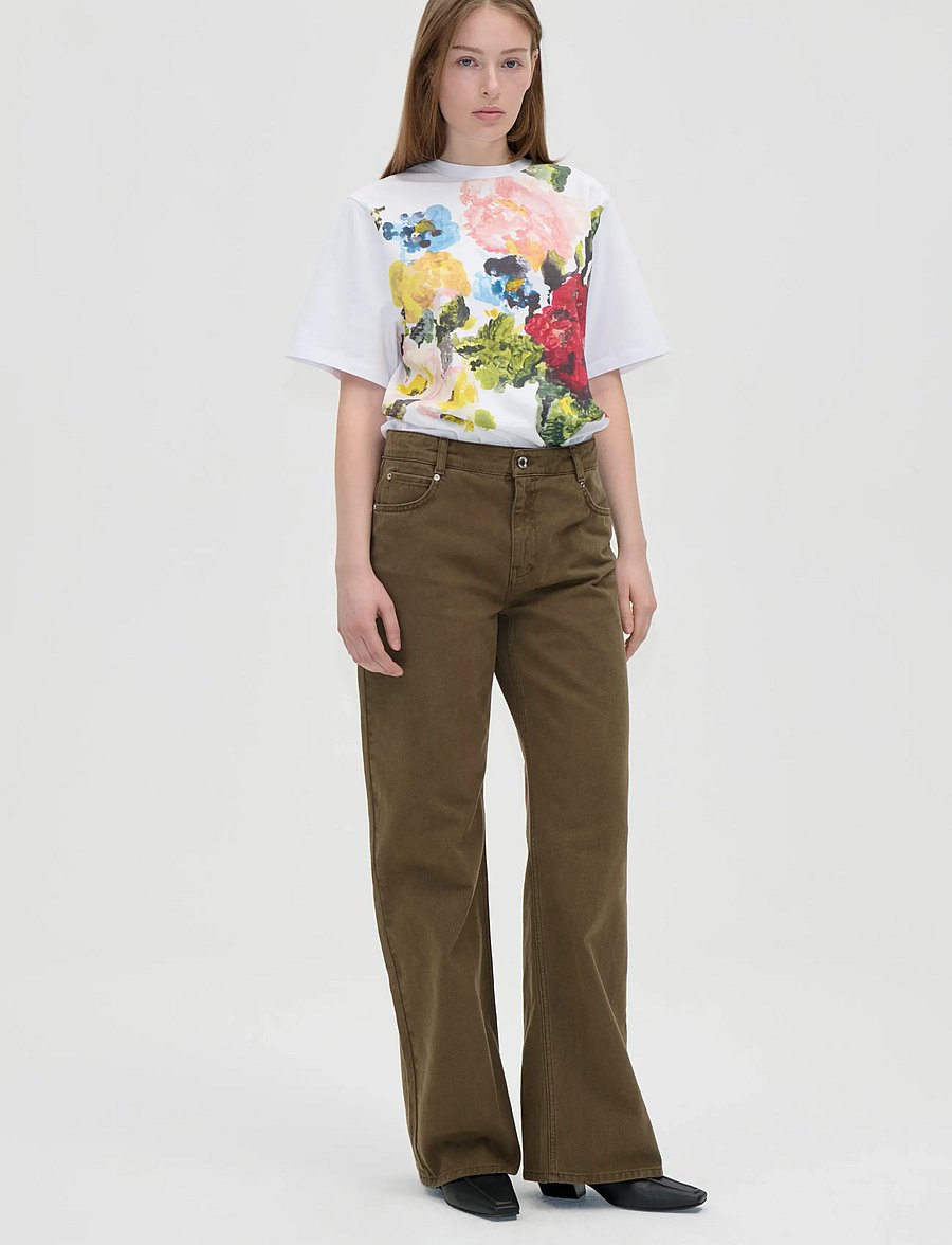 STINE GOYA - 2586 Midweight Jersey, Short Sleeve - t-shirts - ephemeral bloom - 0