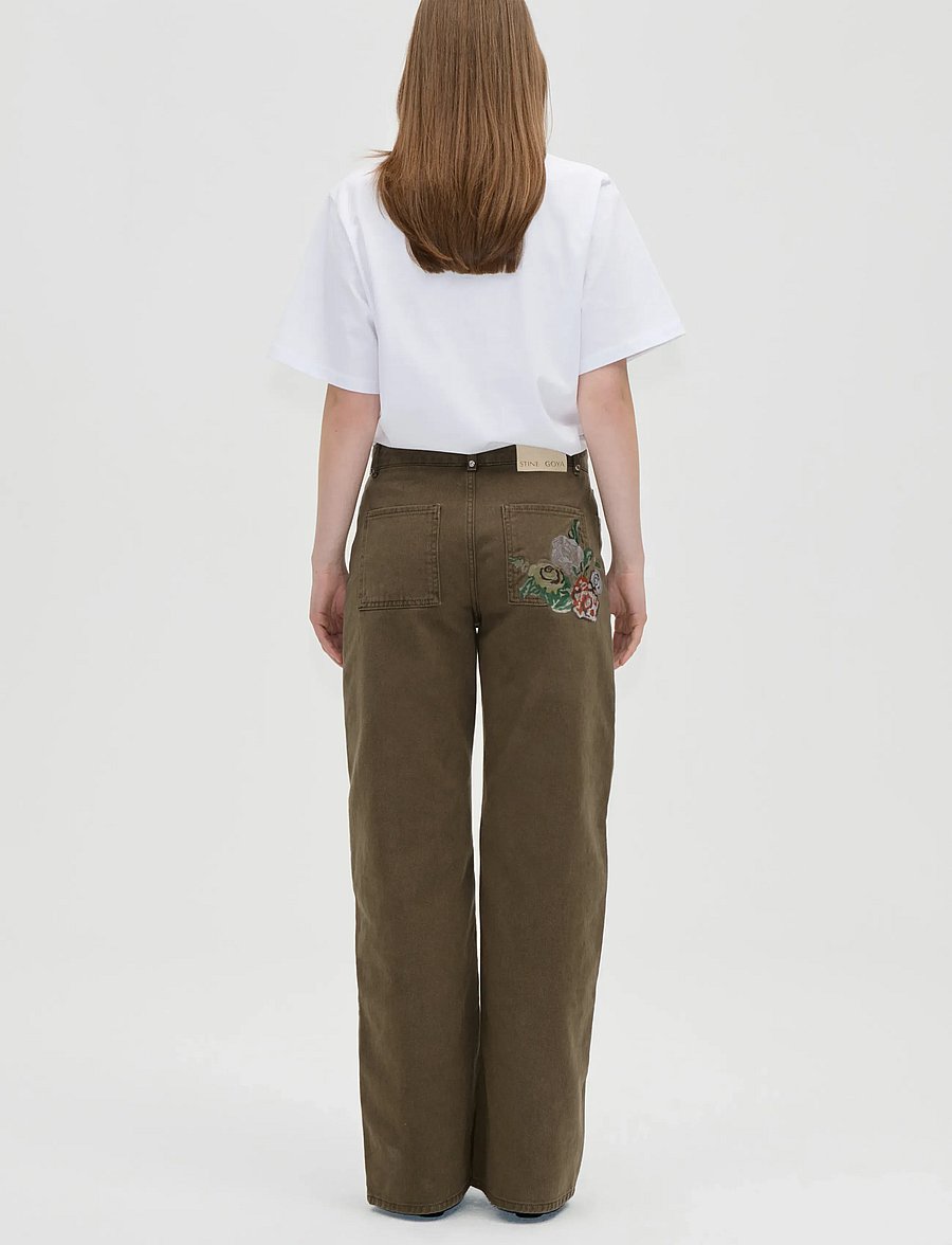 STINE GOYA - 2586 Midweight Jersey, Short Sleeve - t-shirts - ephemeral bloom - 3