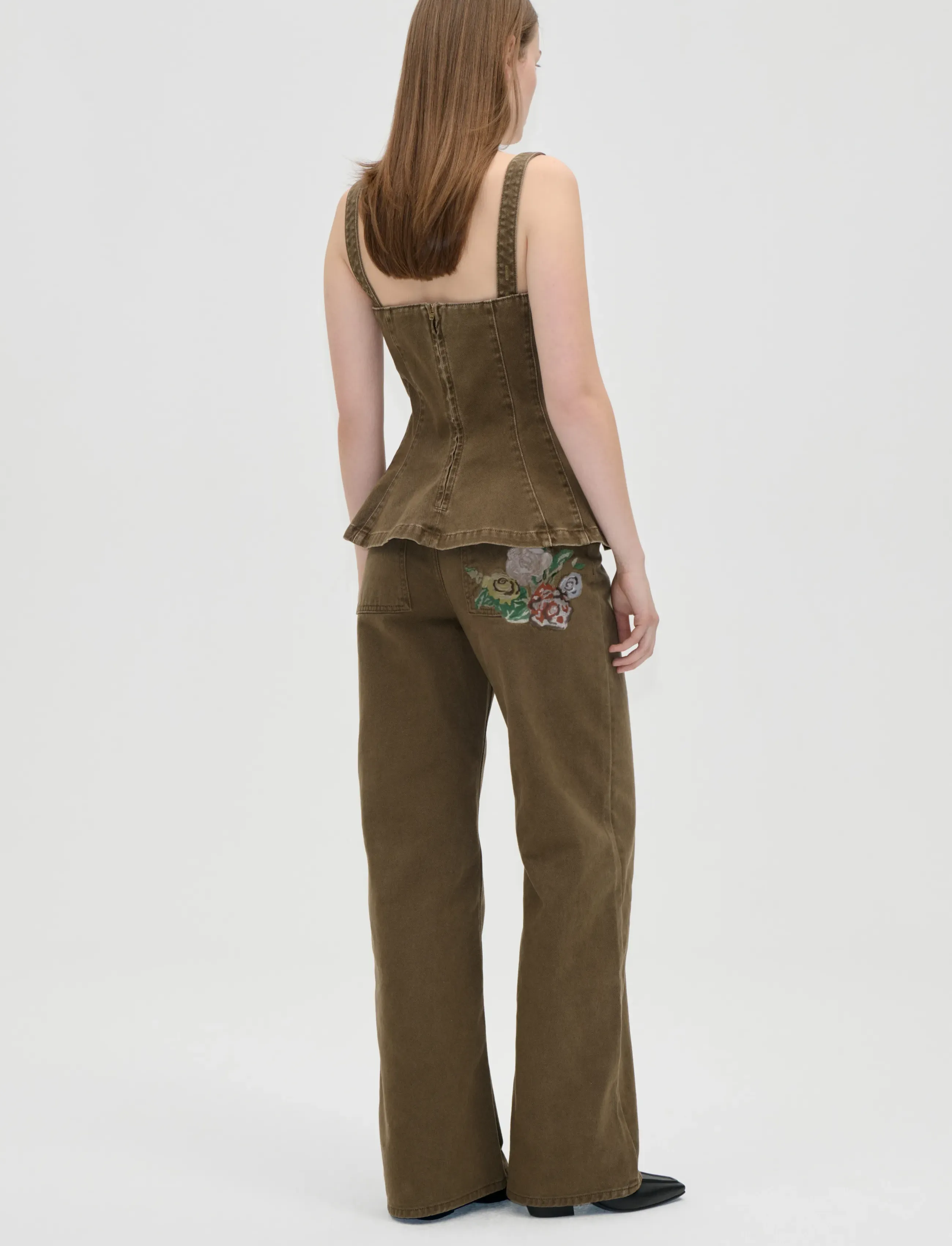 STINE GOYA - 2453 Double Rinse Denim, Elevated S - Ärmellose tops - ephemeral bloom - 3