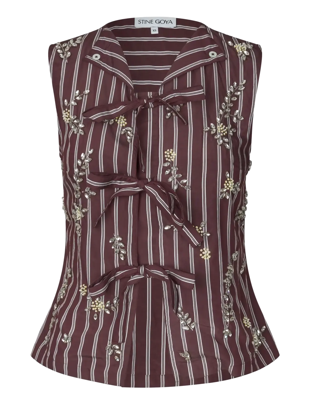 STINE GOYA - 2581 Embellished Light Woven, Tie F - uniform stripes - 1