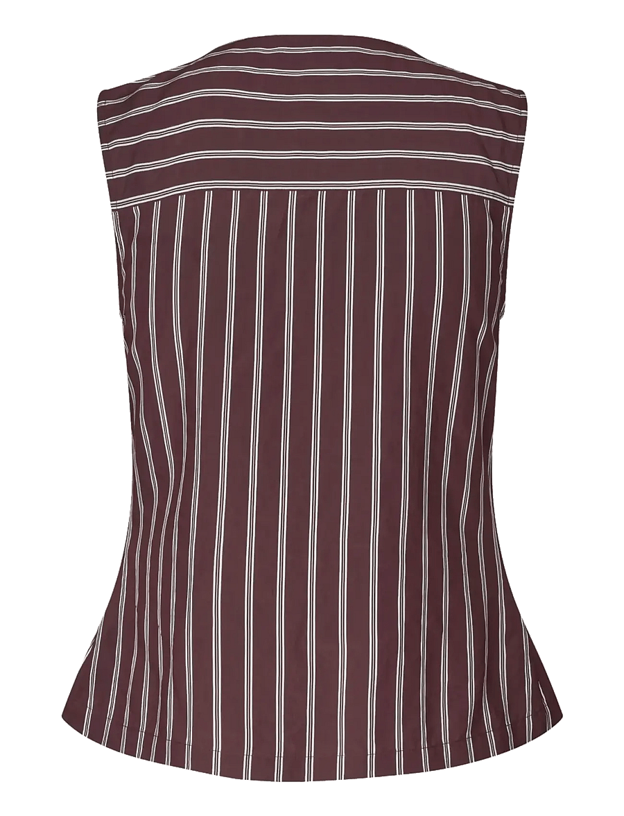 STINE GOYA - 2581 Embellished Light Woven, Tie F - Ärmellose tops - uniform stripes - 2