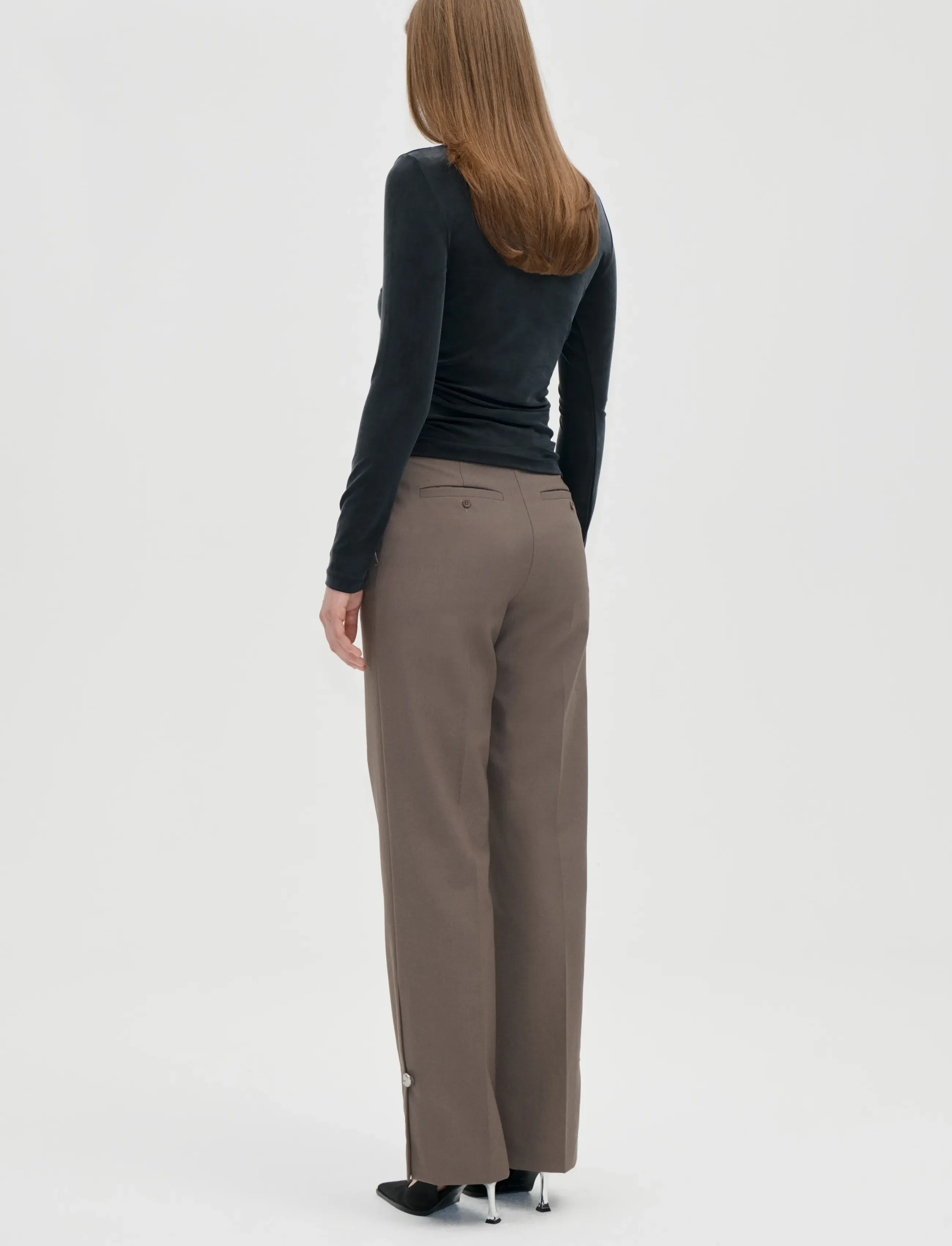 STINE GOYA - 2554 Cupro Jersey, Boatneck Draped - black - 3