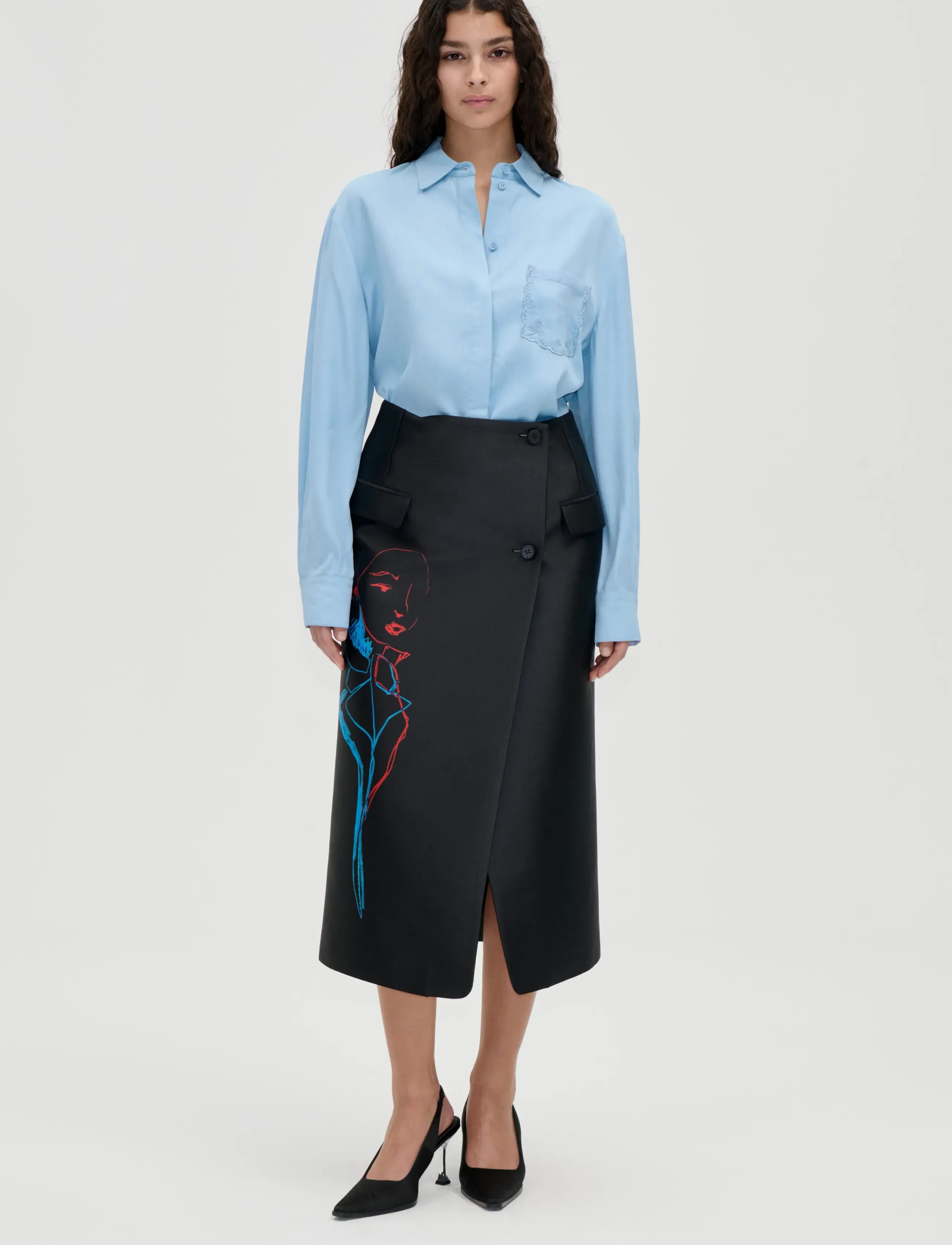 2538 Viscose Organza, Oversized Shi
