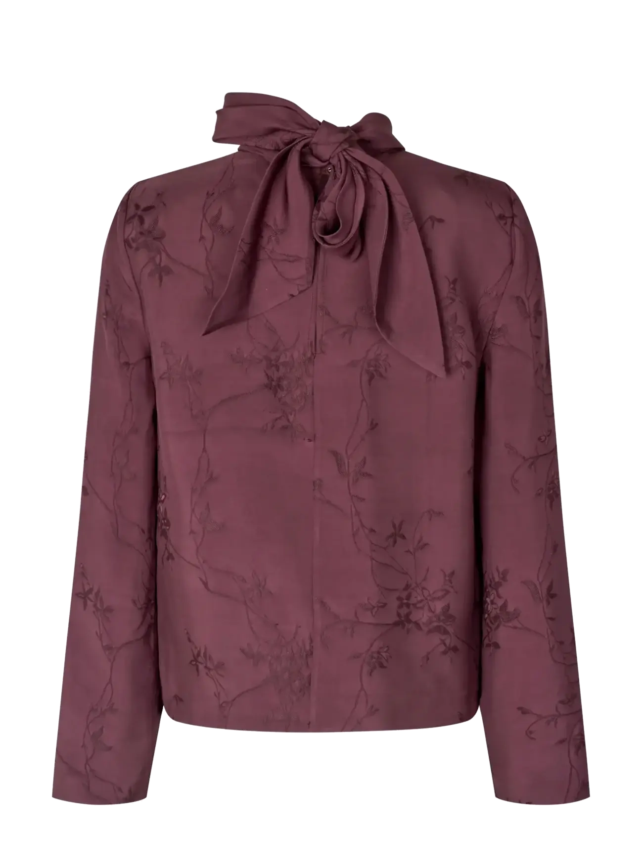 STINE GOYA - 2548 Fluid Jacquard, Relaxed Tie Ne - bordeaux - 2