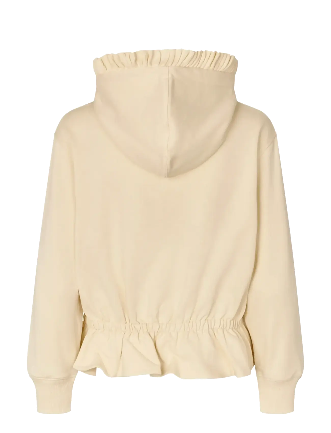 STINE GOYA - 2430 Terry, Ruffled Hoodie Sweatshi - special occasions - buttercream - 2
