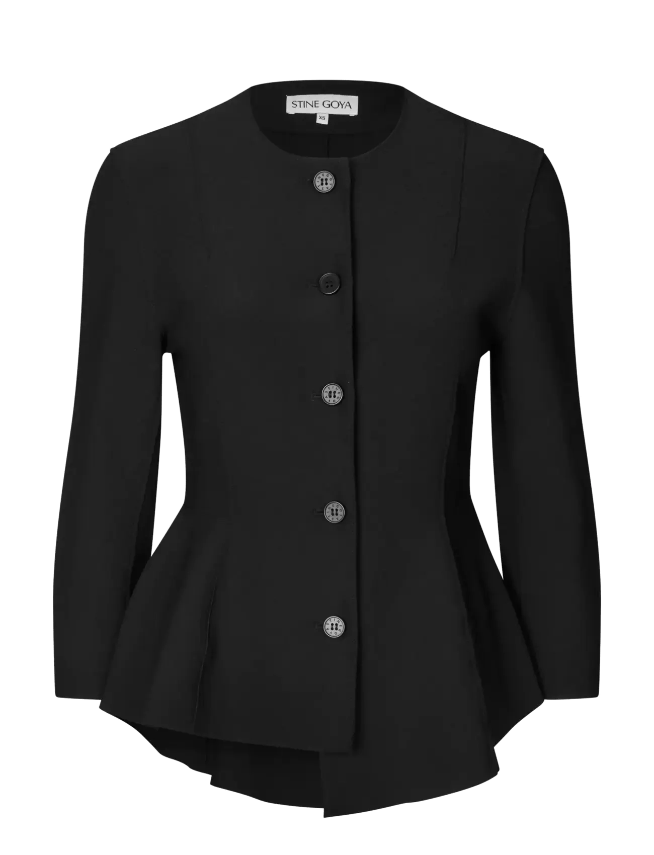 STINE GOYA 2525 Double-Layer Crepe, Flared But - Kleidung - BLACK / black