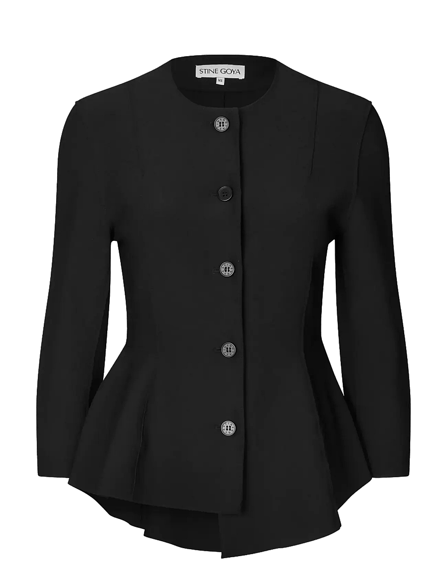 STINE GOYA - 2525 Double-Layer Crepe, Flared But - black - 1