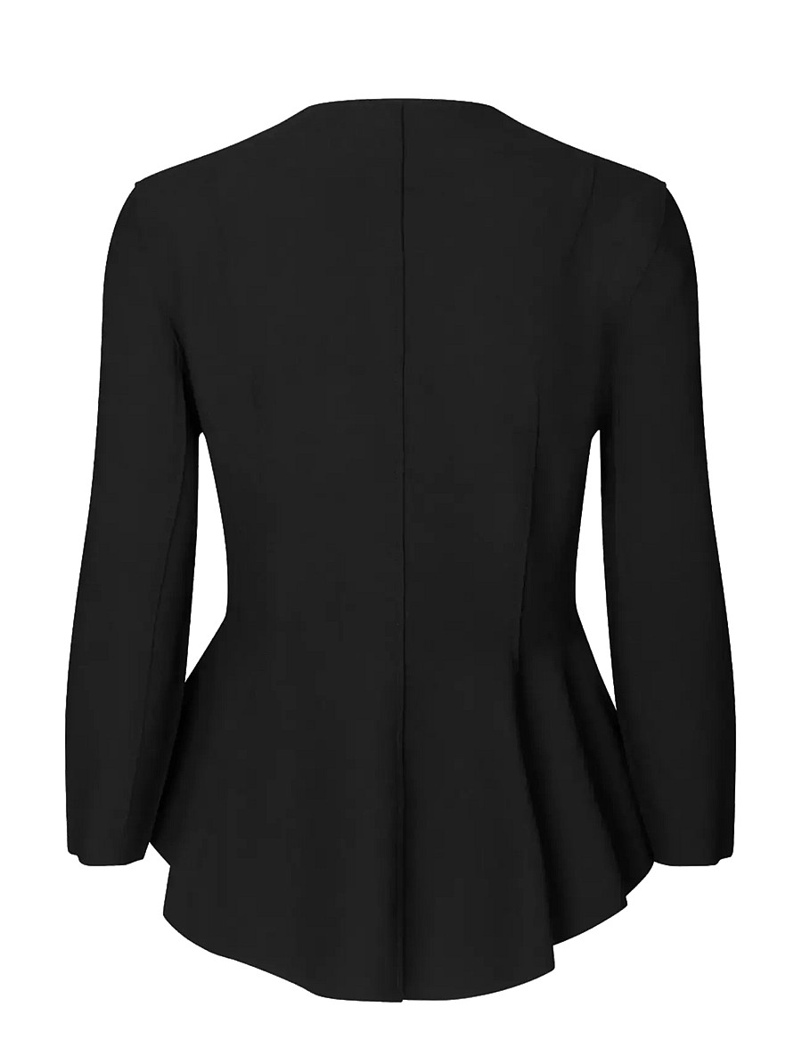STINE GOYA - 2525 Double-Layer Crepe, Flared But - black - 2