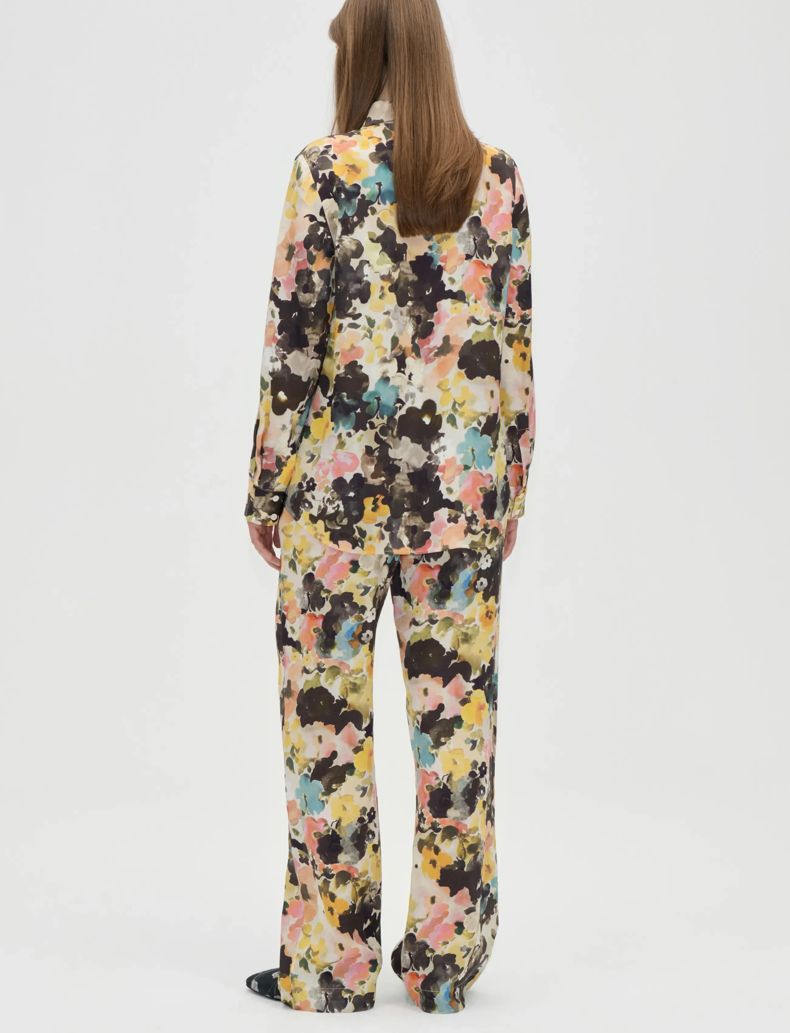 STINE GOYA - 2263 Dry Viscose, Long Sleeve Shirt - langærmede skjorter - the sentimental bloom - 3