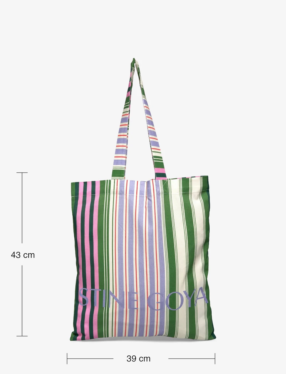 STINE GOYA - 2285 Tote Bags, Cotton Tote - tote-stiilis kotid - forest stripe - 2