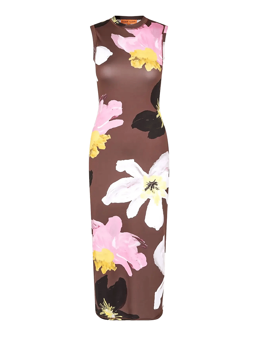 STINE GOYA - 2244 Stocking Jersey, Elastic Tank - midikleider - wild flowers - 1