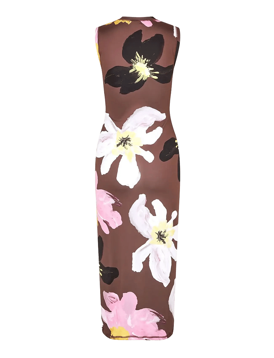 STINE GOYA - 2244 Stocking Jersey, Elastic Tank - midiklänningar - wild flowers - 2