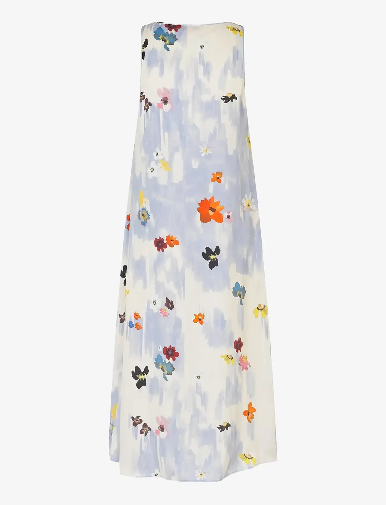 STINE GOYA - 2263 Dry Viscose, Tank Long Dress - midi dresses - skyfall flowers - 2