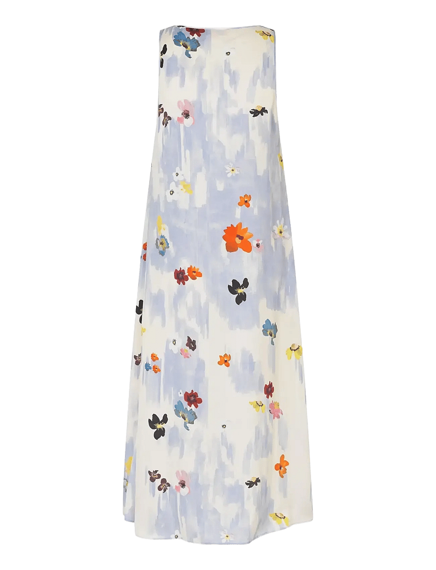 STINE GOYA - 2263 Dry Viscose, Tank Long Dress - midikleider - skyfall flowers - 2