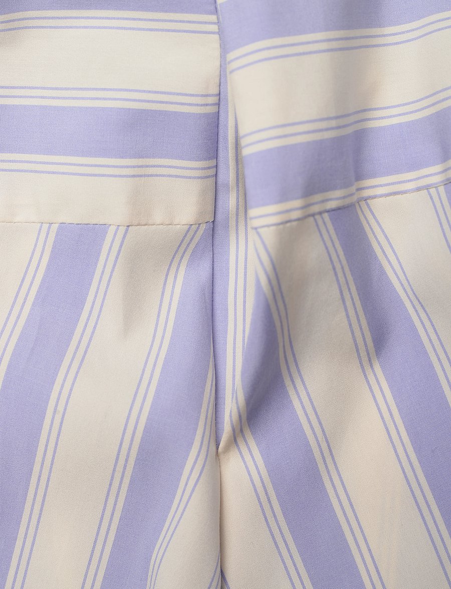 STINE GOYA - 2367 Smocked Cotton, Smocked Gather - midi dresses - pastel stripes - 5