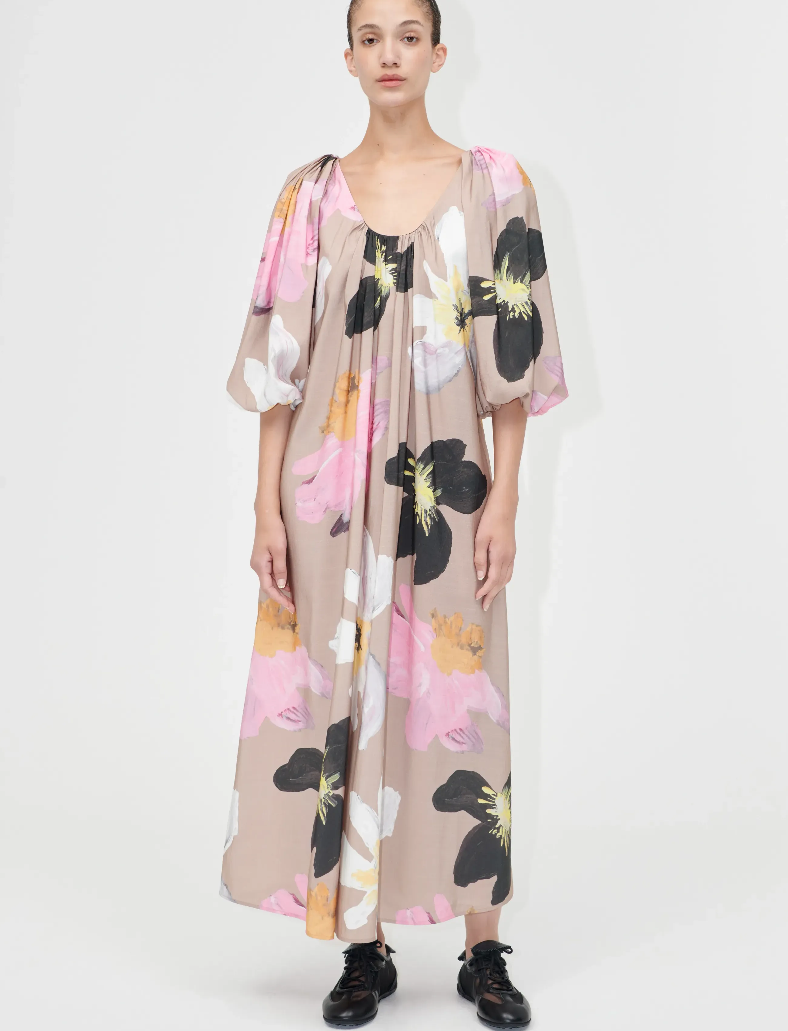STINE GOYA 2070 Light Fluid Ecovero, Voluminou - Kjoler - WILD FLOWERS / multi