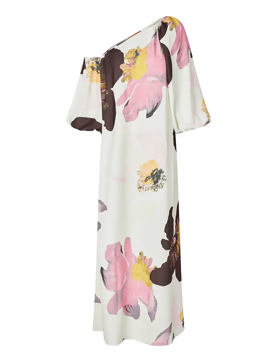 STINE GOYA - 2395 Heavy Crepe, Structured Off-Sh - maxi dresses - wild flowers - 1
