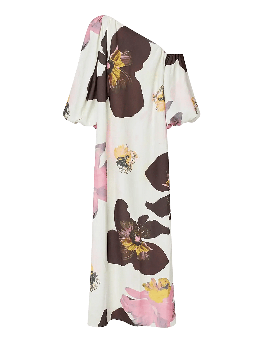 STINE GOYA - 2395 Heavy Crepe, Structured Off-Sh - maxi dresses - wild flowers - 2