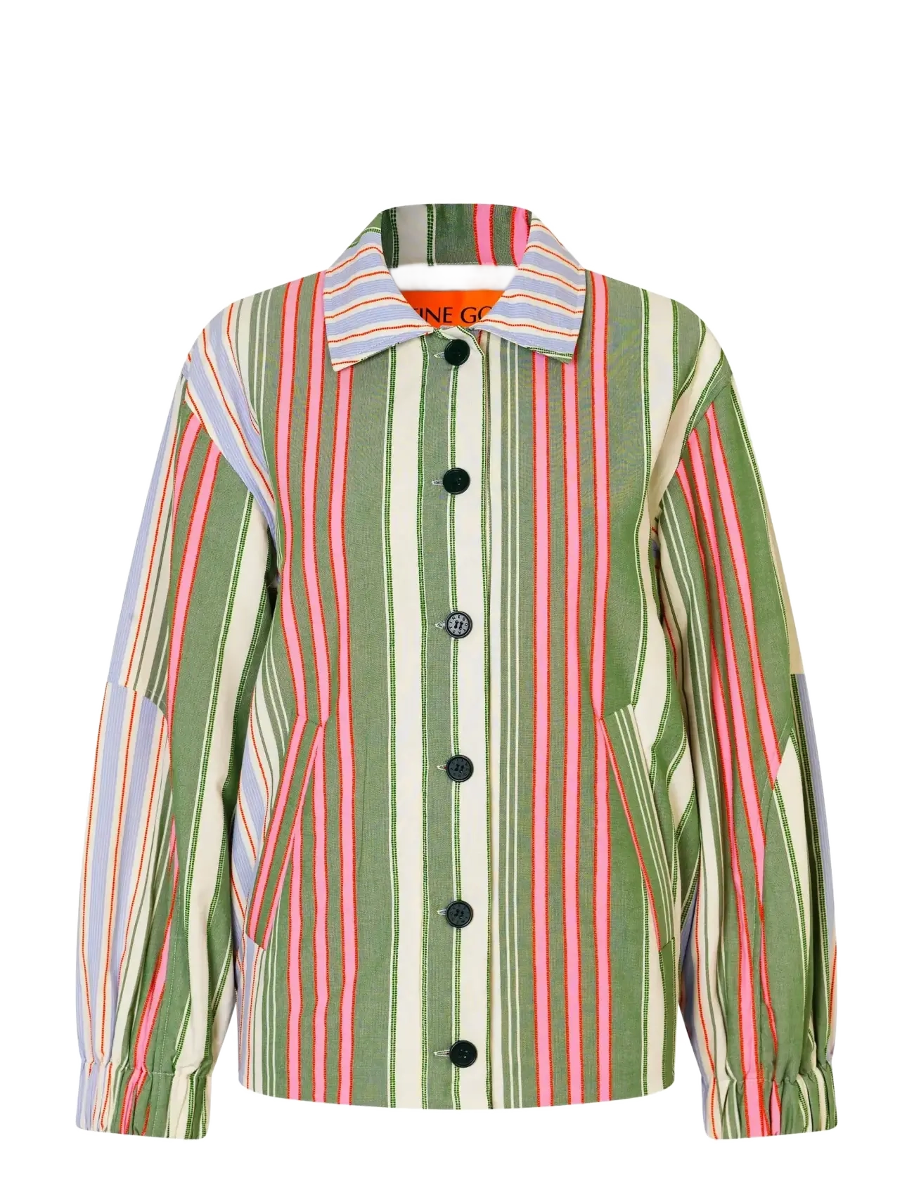 STINE GOYA 2363 Gestreift Baumwolle, Oversized Util Grün - XS - Damen