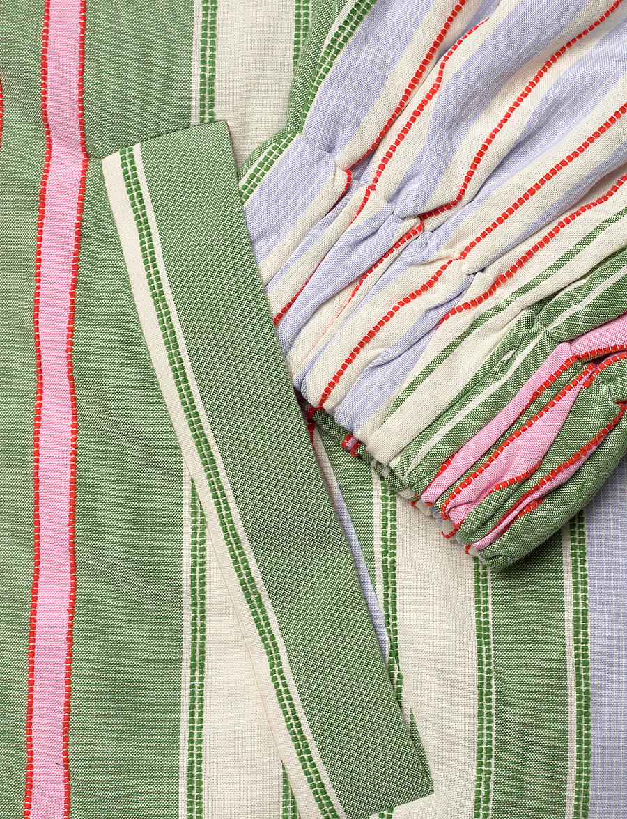STINE GOYA - 2363 Striped Cotton, Oversized Util - vestes de printemps - forest stripe - 5