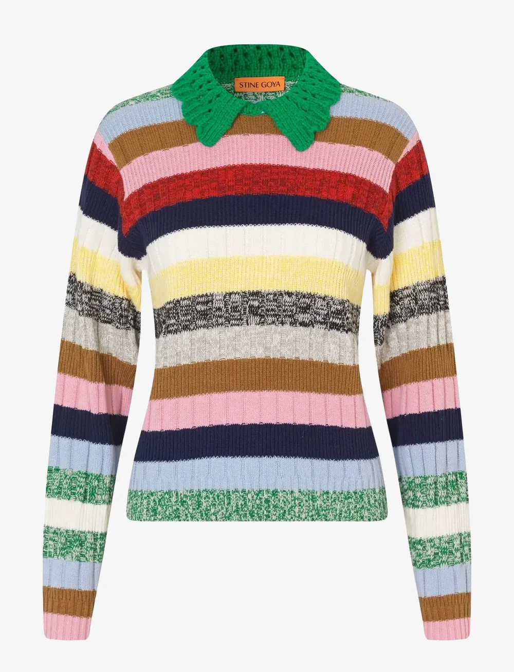 STINE GOYA - 2386 Cotton Mix / Crochet Cotton, M - sviitrid - stripes mix - 1