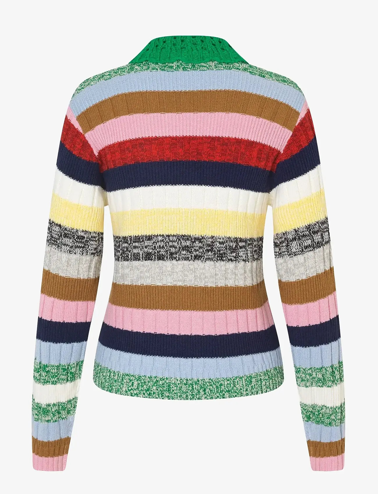 STINE GOYA - 2386 Cotton Mix / Crochet Cotton, M - striktrøjer - stripes mix - 2