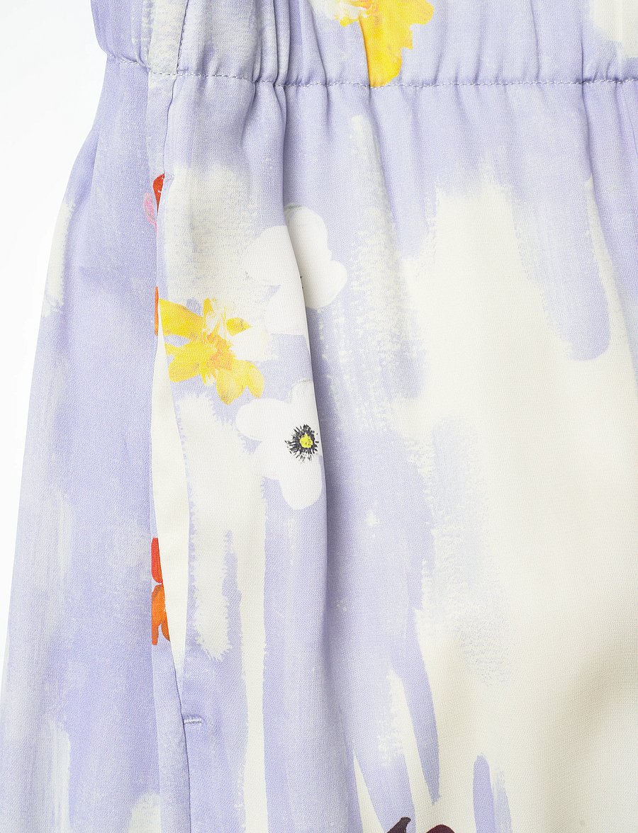 STINE GOYA - 2263 Dry Viscose, Elasticated Long - wijde broeken - skyfall flowers - 4