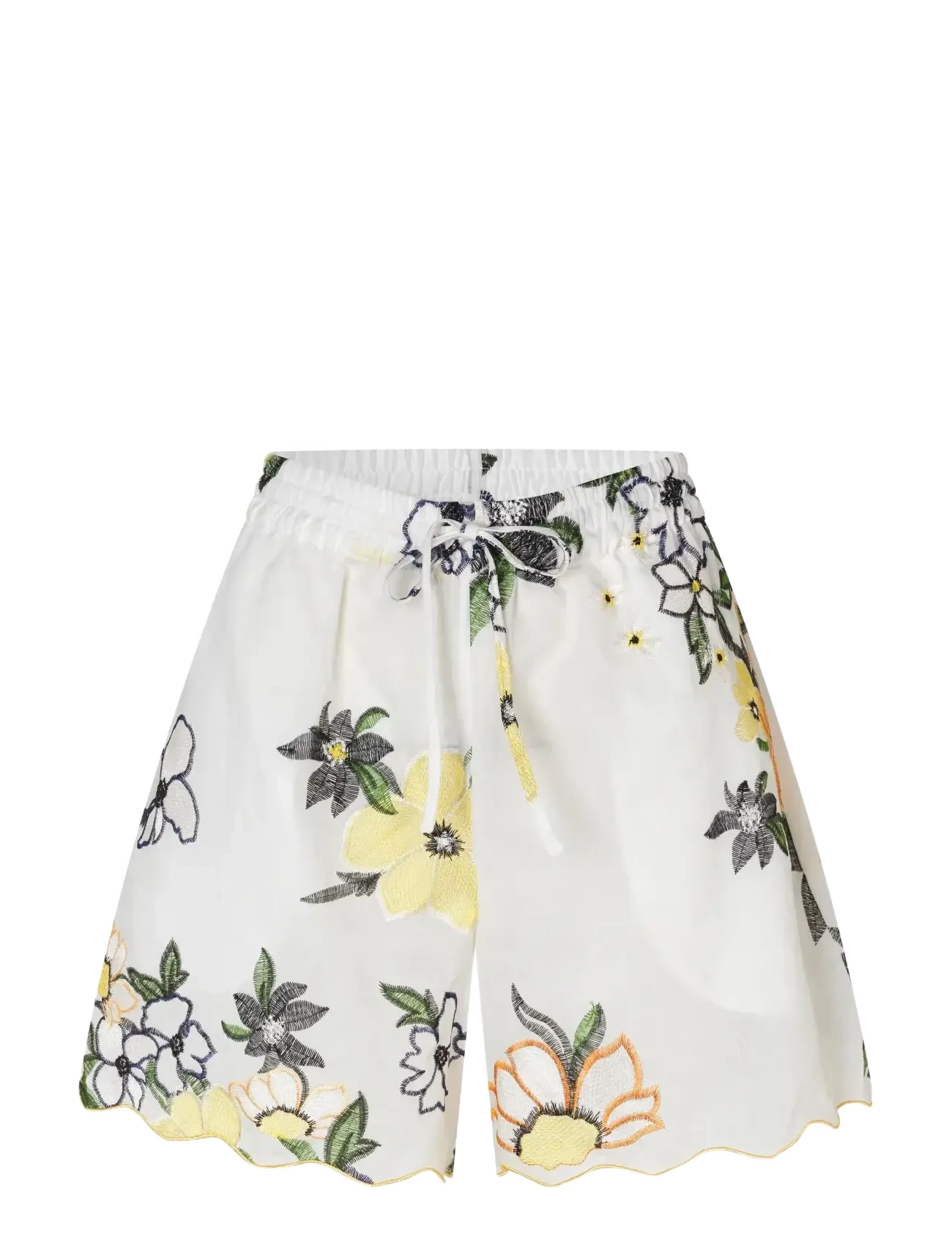 STINE GOYA - 2133 Tencel, Scalloped Elasticated - wild flowers embroidery - 1