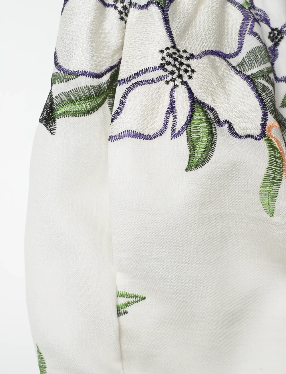 STINE GOYA - 2133 Tencel, Scalloped Elasticated - casual shorts - wild flowers embroidery - 4