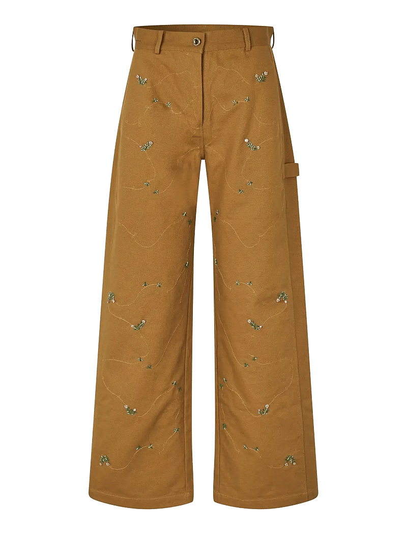 STINE GOYA - 2368 Beaded Embellished Canvas, Uti - raka jeans - wild flower beads - 1