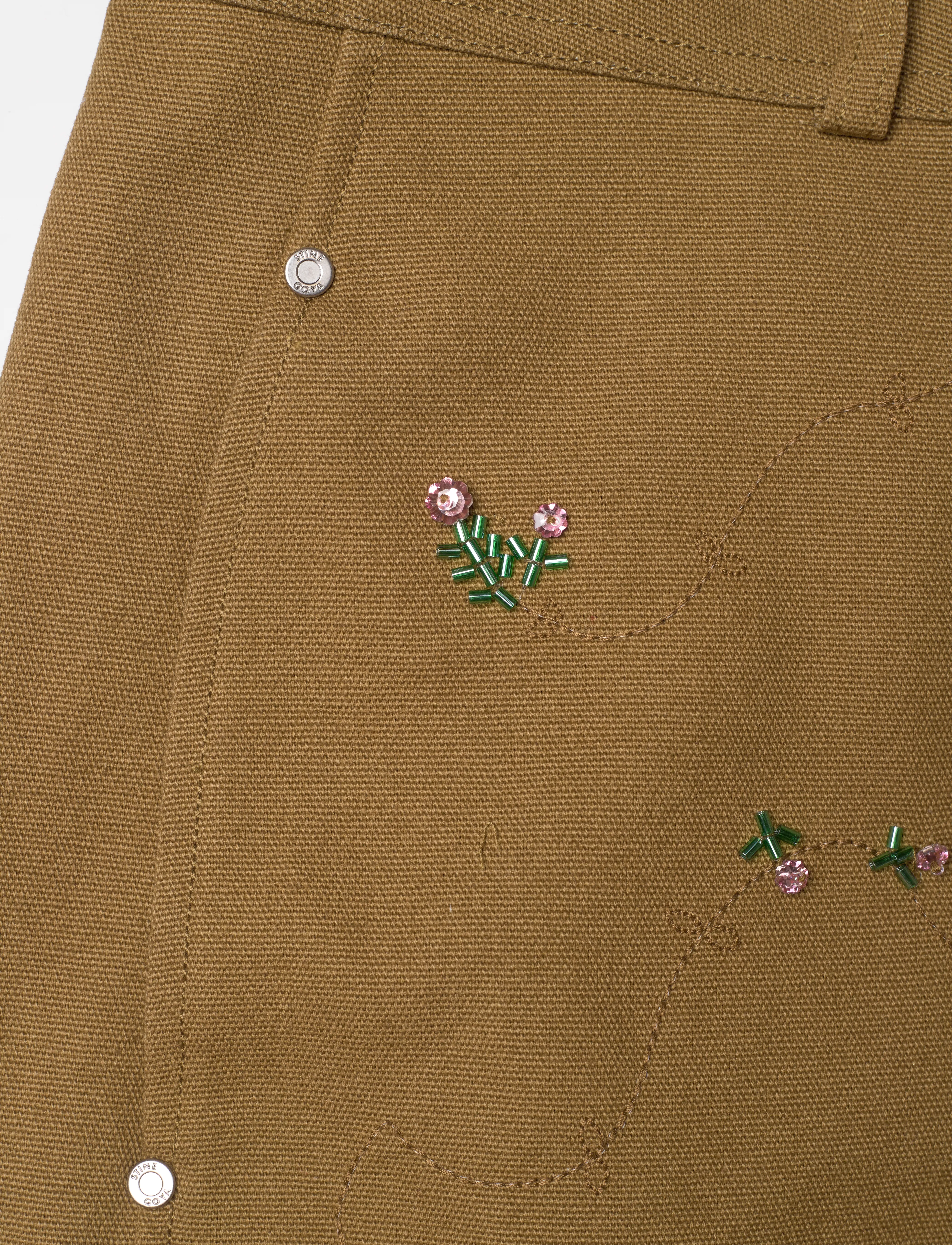 STINE GOYA - 2368 Beaded Embellished Canvas, Uti - sirge säärega teksad - wild flower beads - 4
