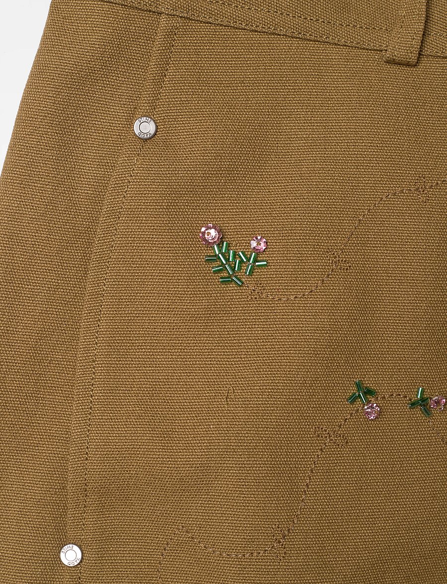 STINE GOYA - 2368 Beaded Embellished Canvas, Uti - sirge säärega teksad - wild flower beads - 4