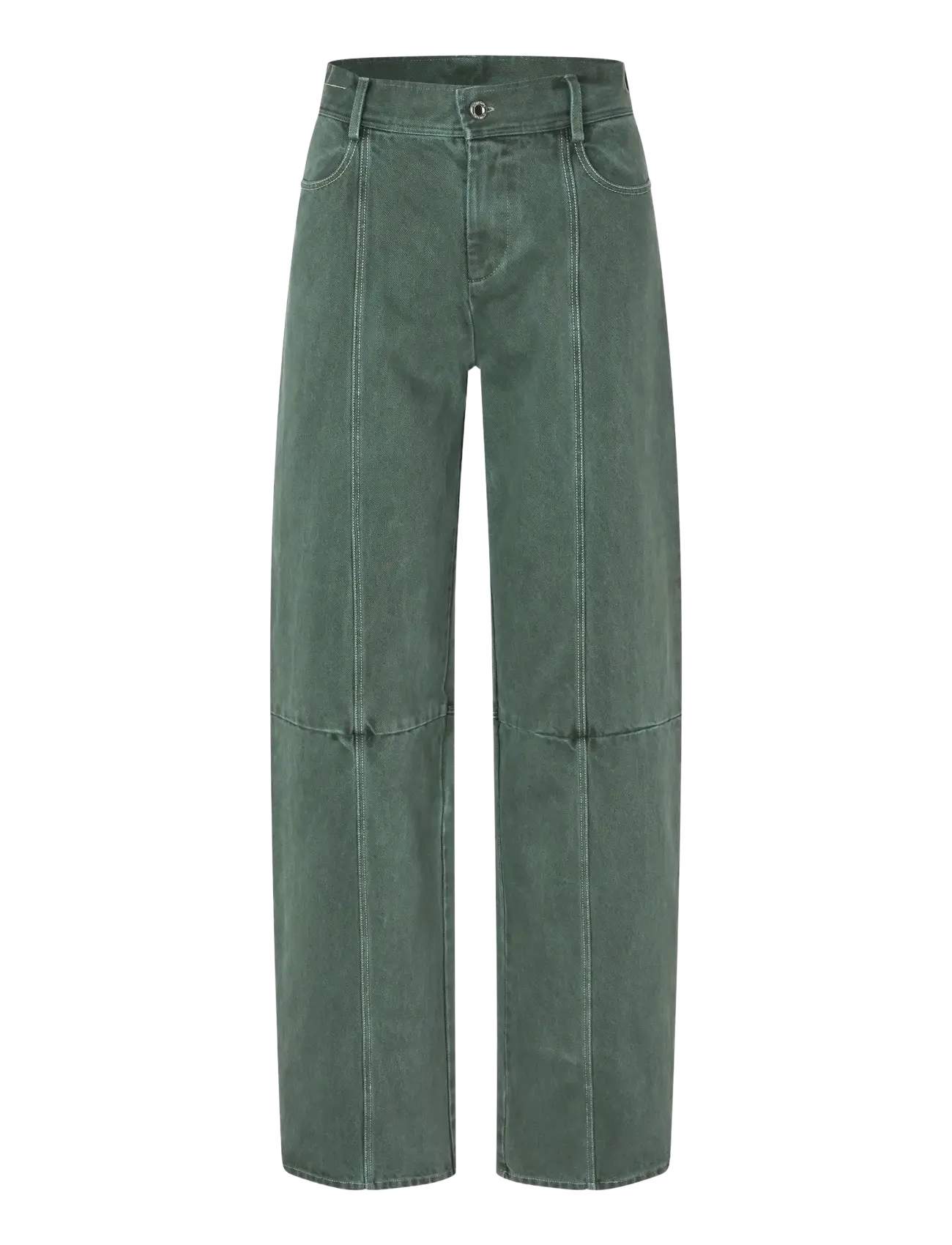 STINE GOYA 2393 Denim, Structured Long Pants - STINE GOYA - DARK GREEN / green