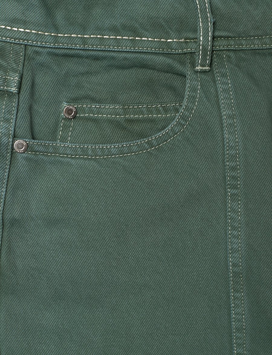 STINE GOYA - 2393 Denim, Structured Long Pants - wide leg jeans - dark green - 4