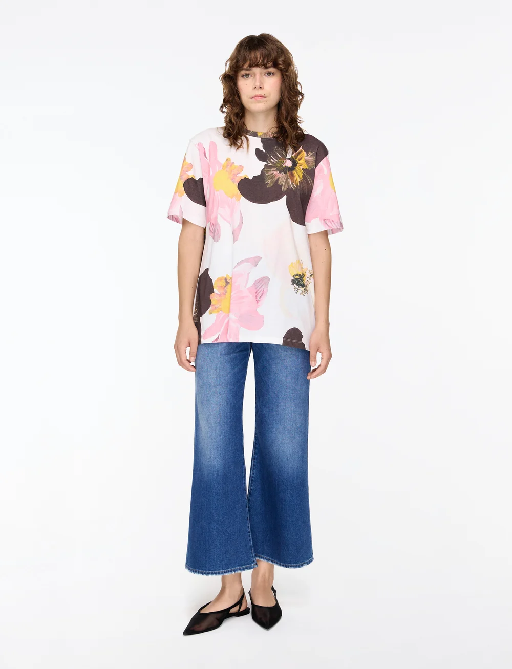 STINE GOYA - 2243 Light Jersey, Short Sleeve T-S - t-shirts - light wild flowers - 2