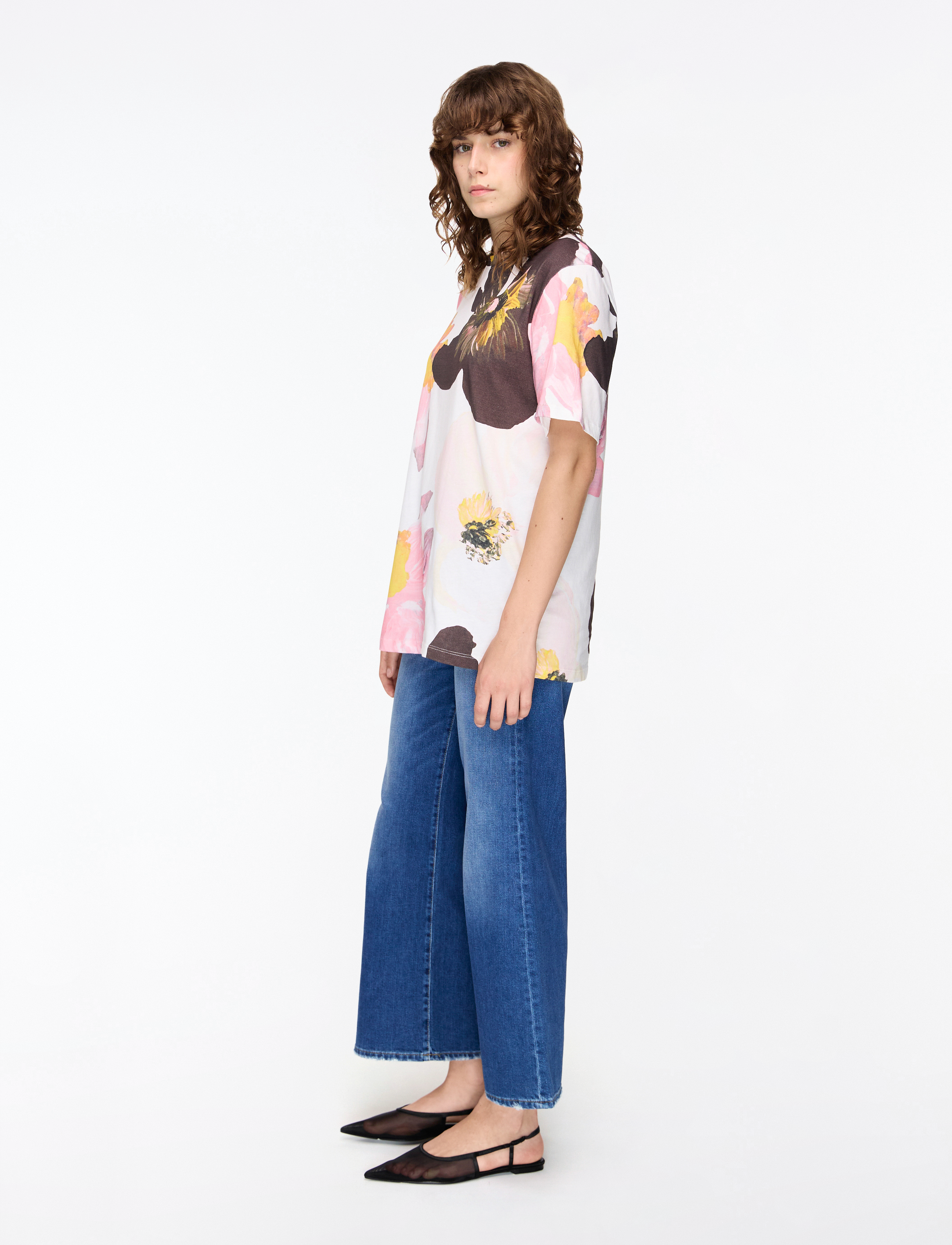 STINE GOYA - 2243 Light Jersey, Short Sleeve T-S - t-krekli - light wild flowers - 3