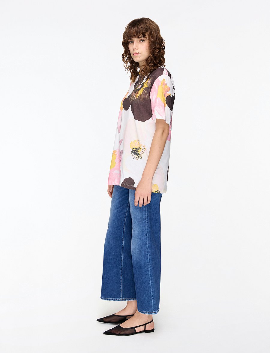 STINE GOYA - 2243 Light Jersey, Short Sleeve T-S - t-shirts - light wild flowers - 3