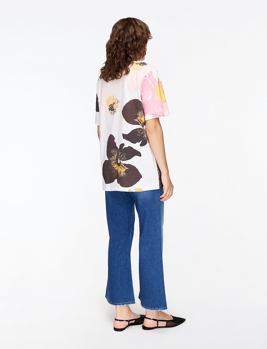 STINE GOYA - 2243 Light Jersey, Short Sleeve T-S - t-shirts - light wild flowers - 4