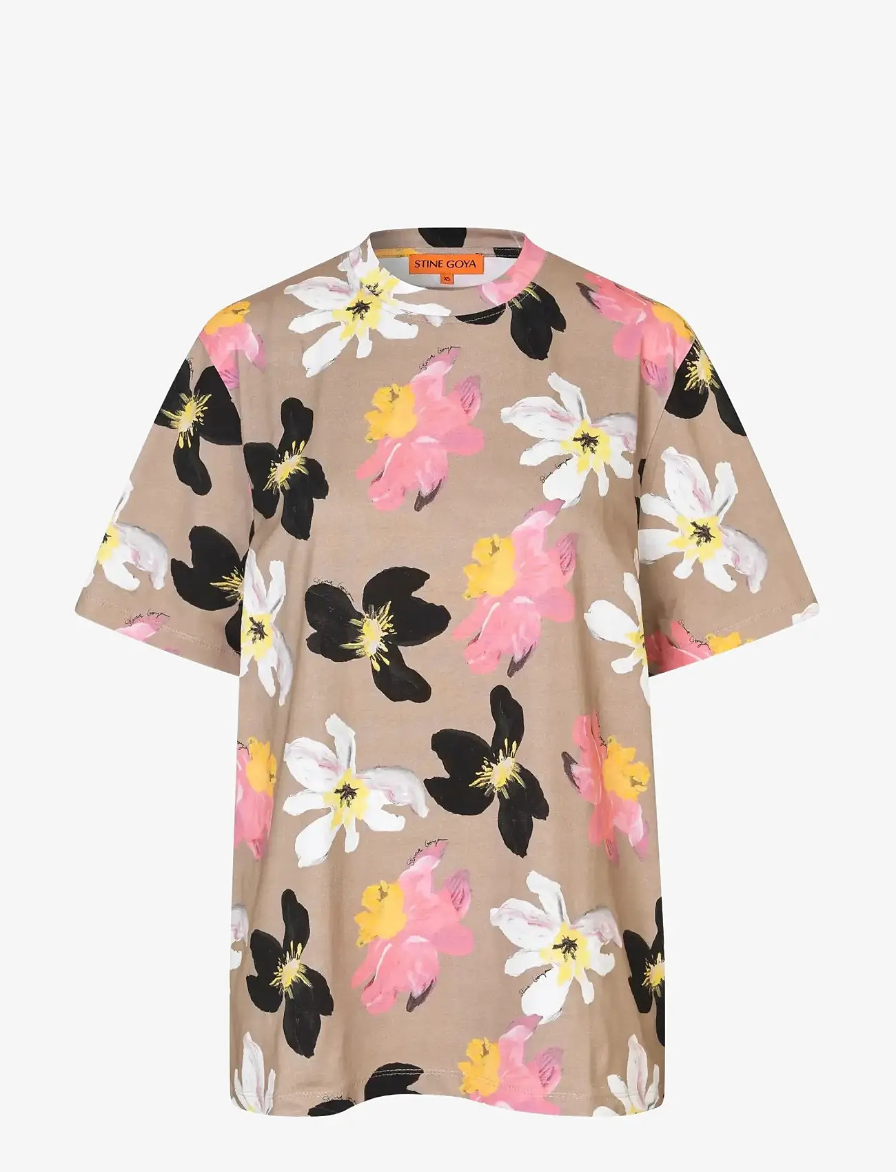 STINE GOYA - 2243 Light Jersey, Short Sleeve T-S - t-shirts - wild flowers - 1