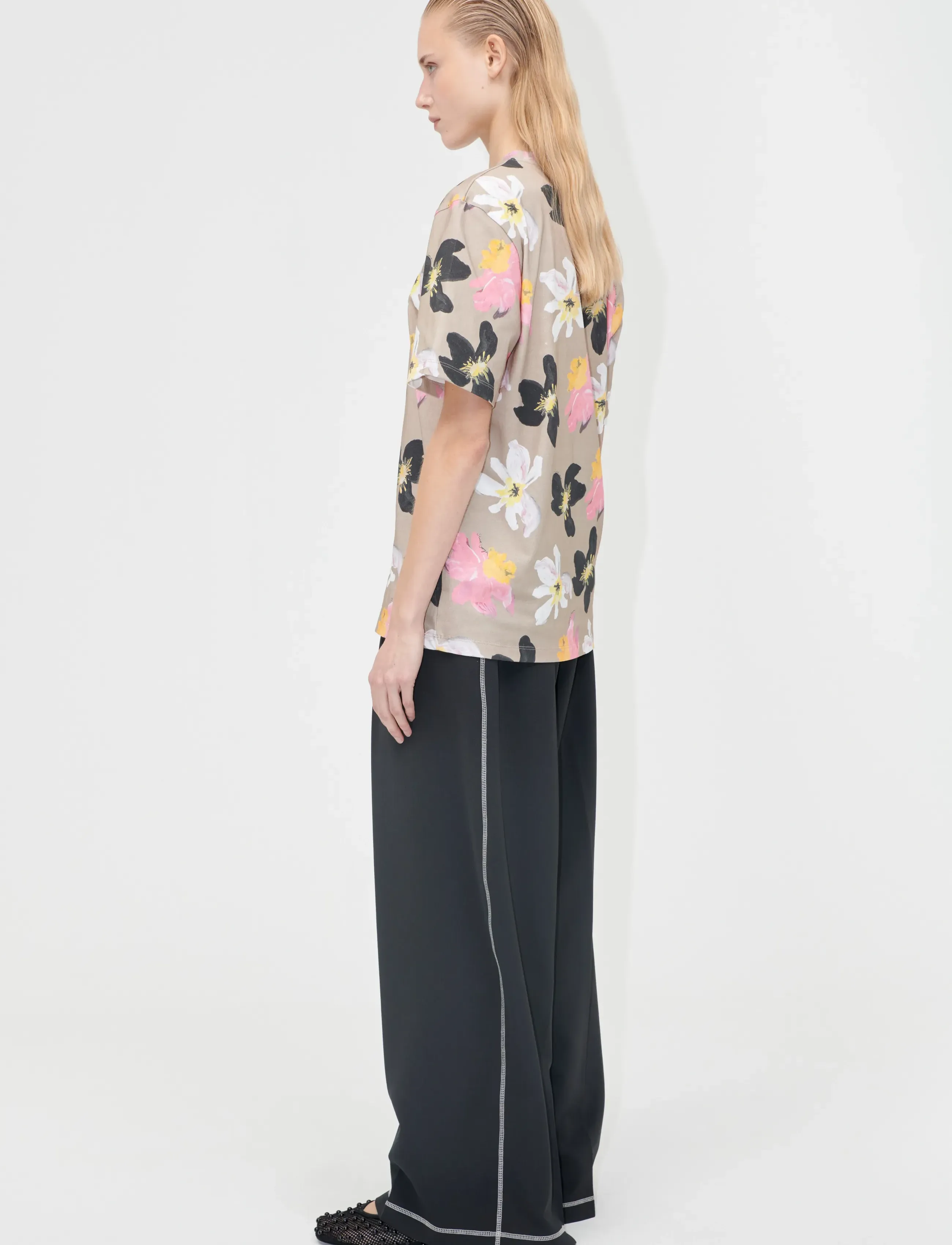 STINE GOYA - 2243 Light Jersey, Short Sleeve T-S - t-shirts - wild flowers - 3