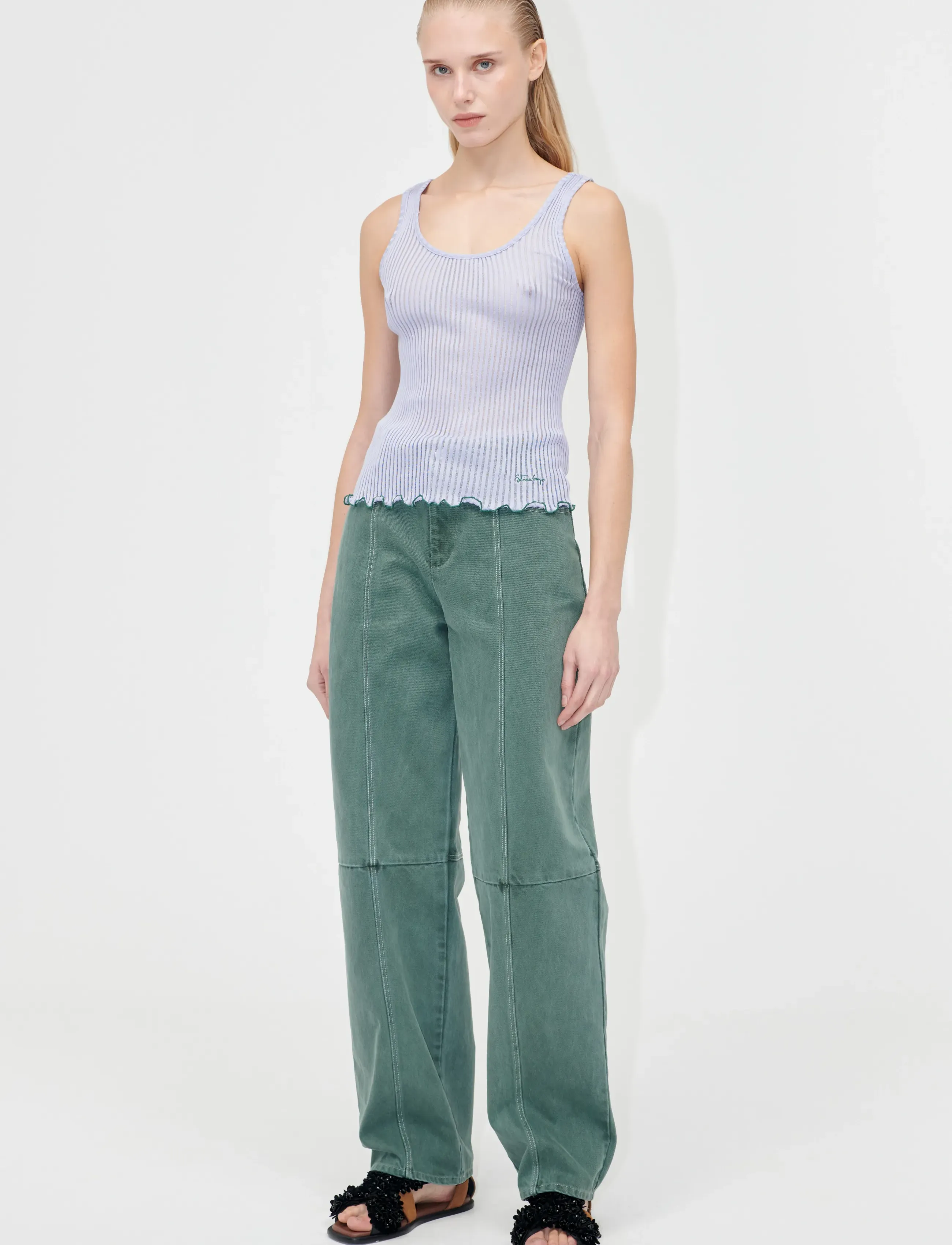 STINE GOYA 2355 Lux Seamless, Scoopneck Tank T - T-shirts & Toppar - EASTER EGG / purple