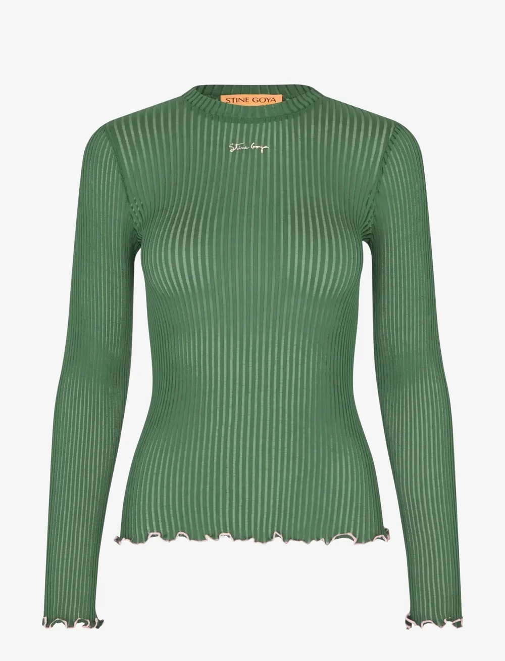 STINE GOYA - 2355 Lux Seamless, Long Sleeve Crew - t-shirty & zopy - dark green - 1