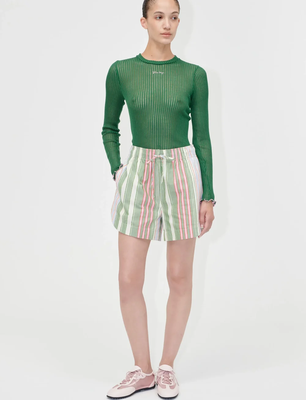 STINE GOYA - 2355 Lux Seamless, Long Sleeve Crew - t-shirty & zopy - dark green - 0