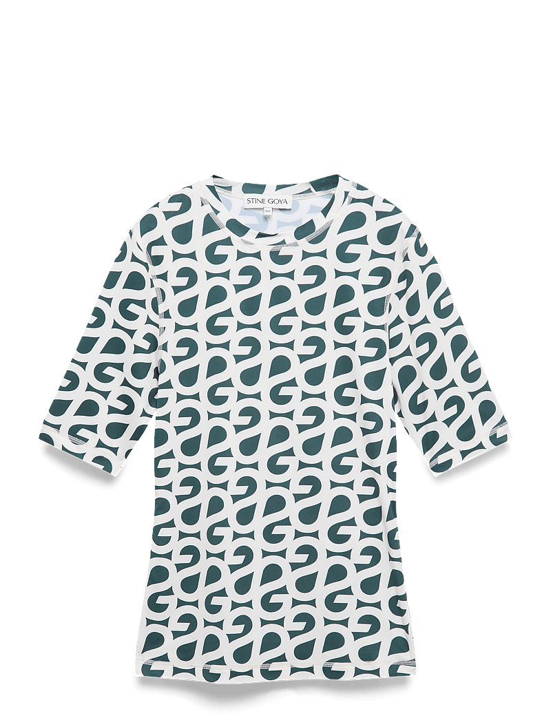 STINE GOYA - 2244 Stocking Jersey, Elastic Short - t-shirts - forest green logo - 2