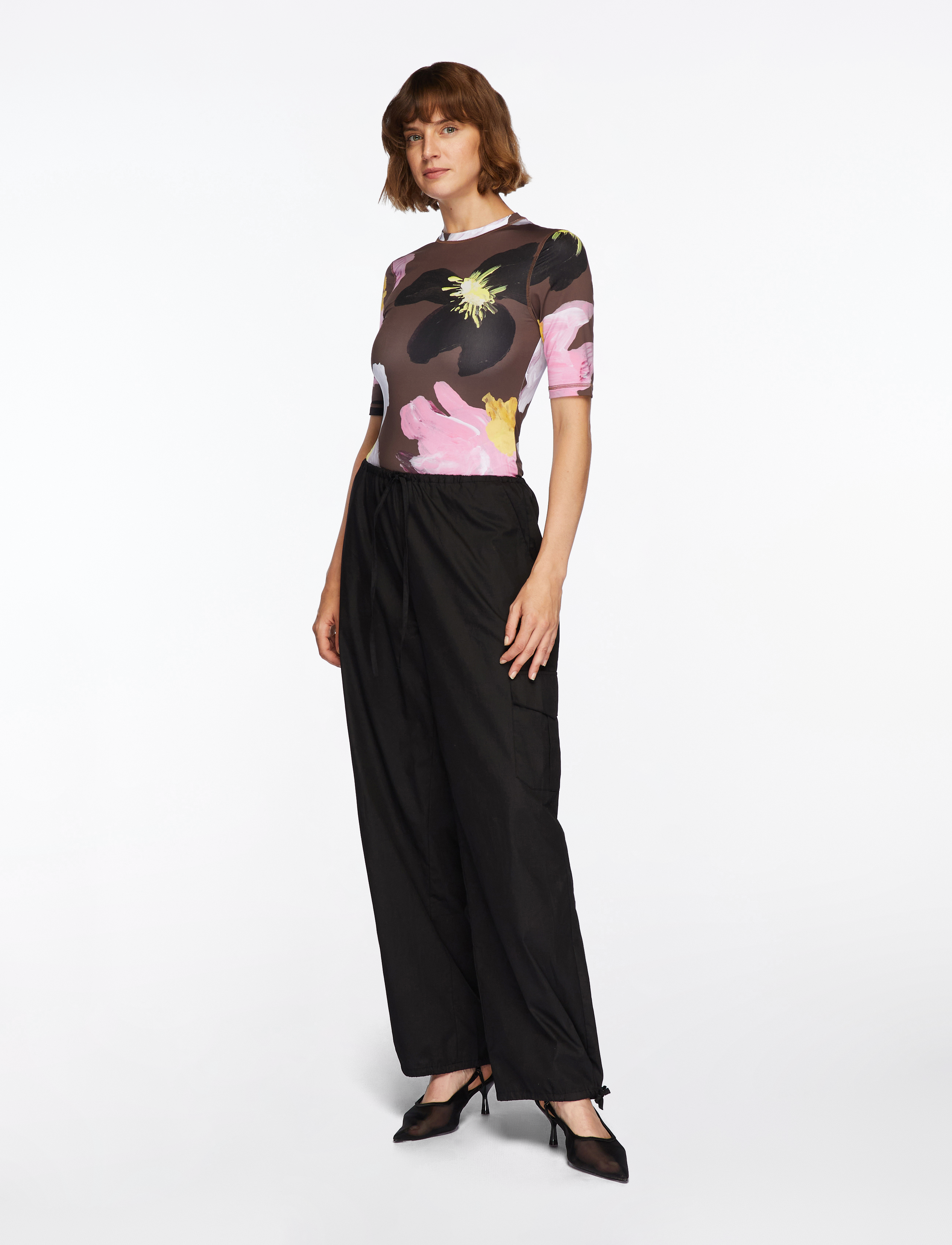 STINE GOYA - 2244 Stocking Jersey, Elastic Short - t-shirts - wild flowers - 3