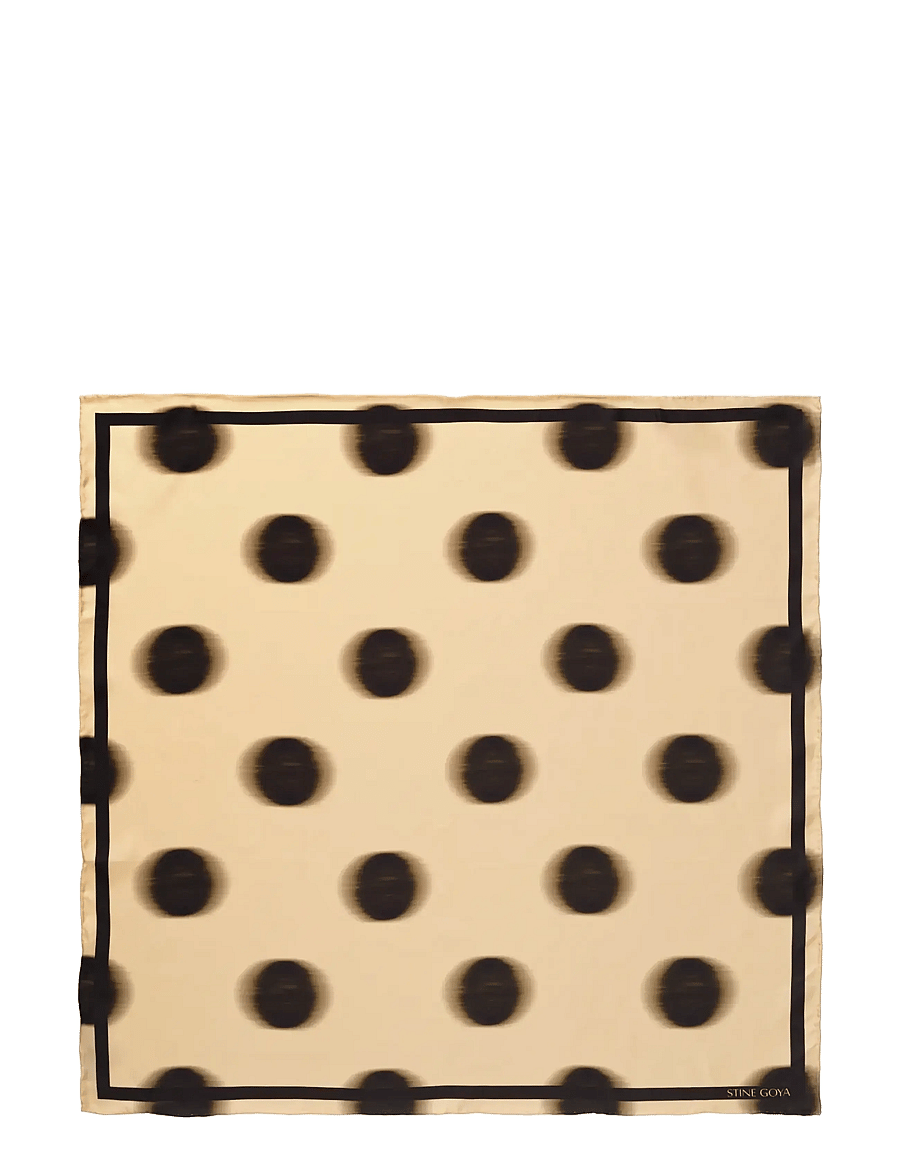 STINE GOYA - 2287 Silk Scarves, Small Scarf - tynde tørklæder - dots in motion - 1