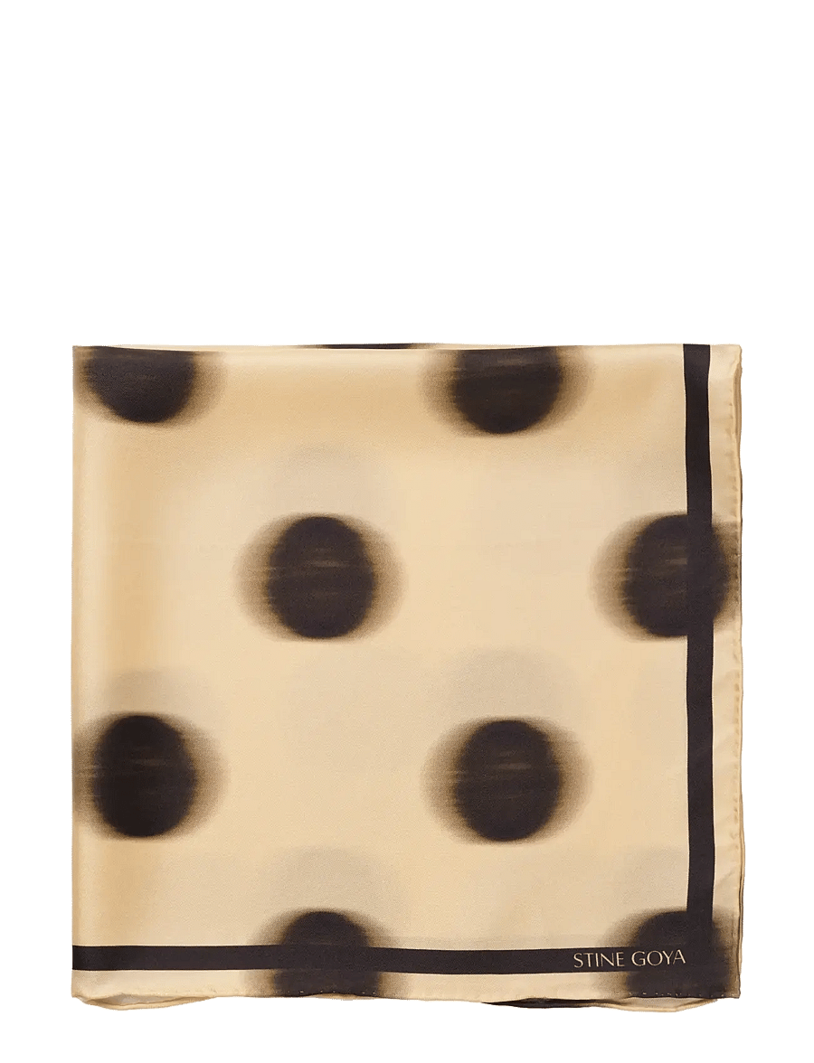 STINE GOYA - 2287 Silk Scarves, Small Scarf - tynde tørklæder - dots in motion - 2
