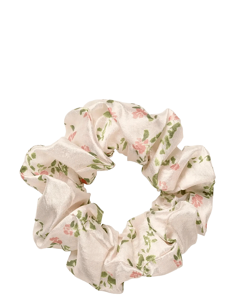 STINE GOYA - 2519 Flat Texture Viscose, Scrunchi - scrunchies - sakura check pink - 1
