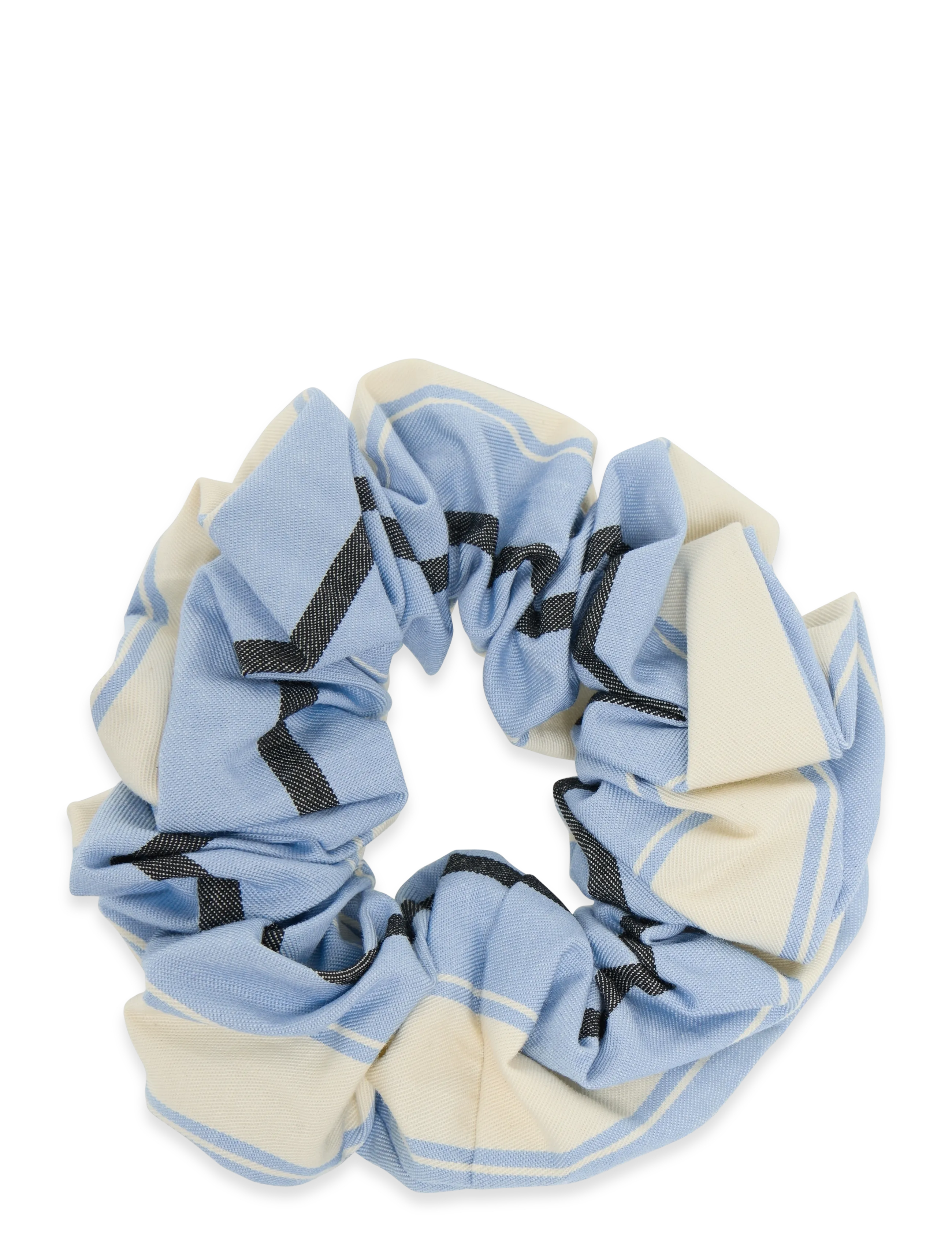 STINE GOYA 2529 Heavy Stripe Cotton, Scrunchie, One Size, Blue, Hårtilbehør > Scrunchies, Dame